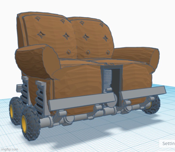 Concept art for turbo couch | made w/ Imgflip meme maker
