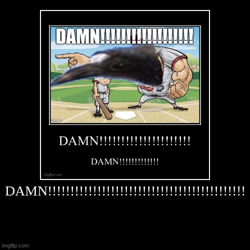 DAMN!!!!!!!!!!!!!!!!!!!!!!!!!!!!!!!!!!!!!!!!!!!! | | image tagged in funny,demotivationals | made w/ Imgflip demotivational maker