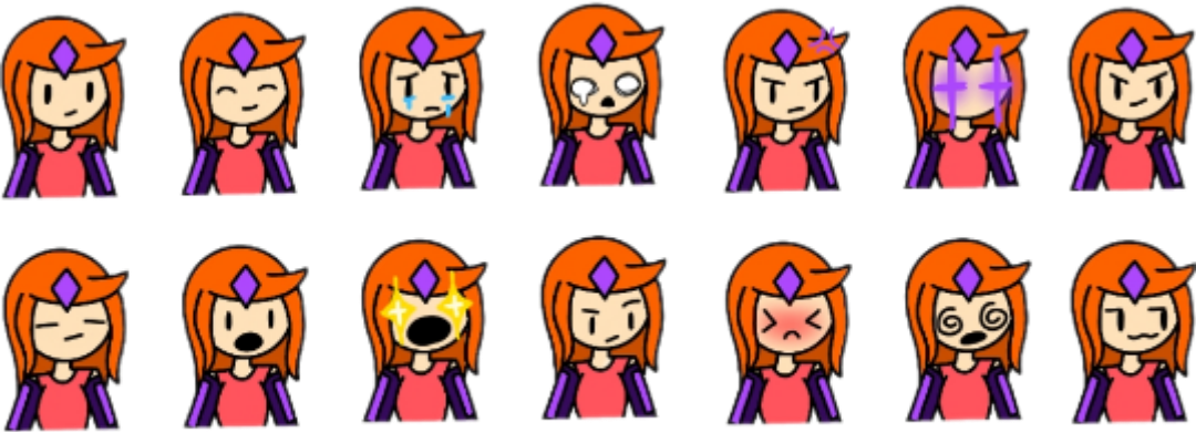 Hakai expression sheet Blank Meme Template