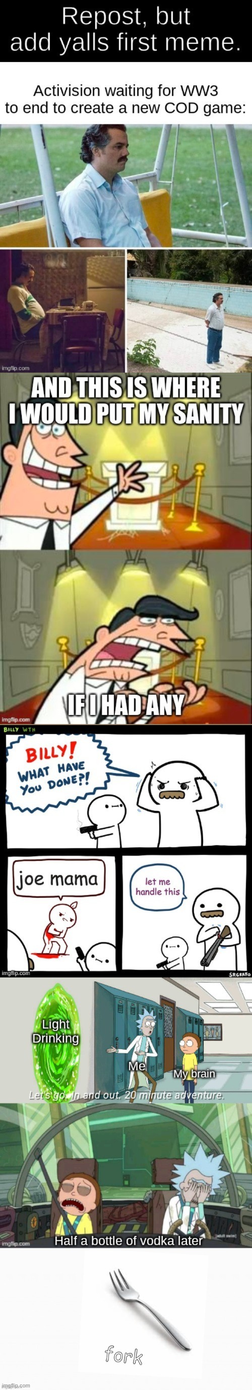 just a picture of a fork with the caption fork. | made w/ Imgflip meme maker