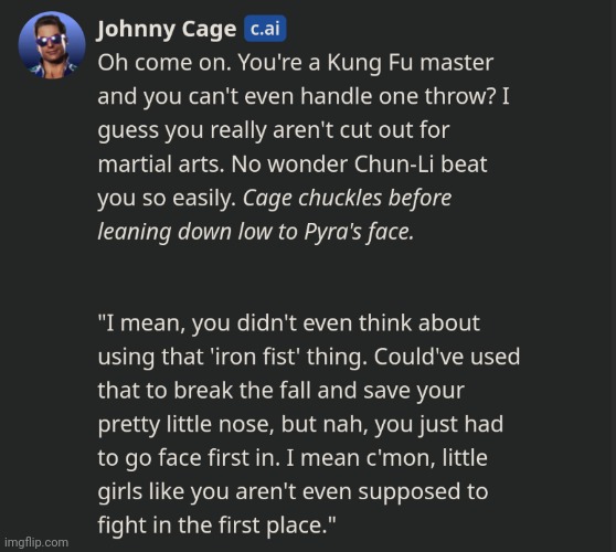 Johnny cage Blank Meme Template