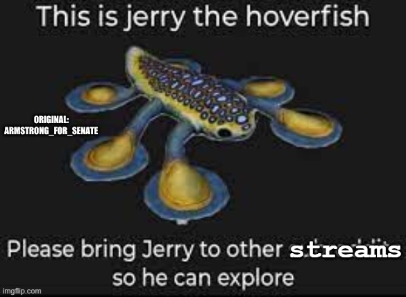 High Quality Jerry the hoverfish Blank Meme Template