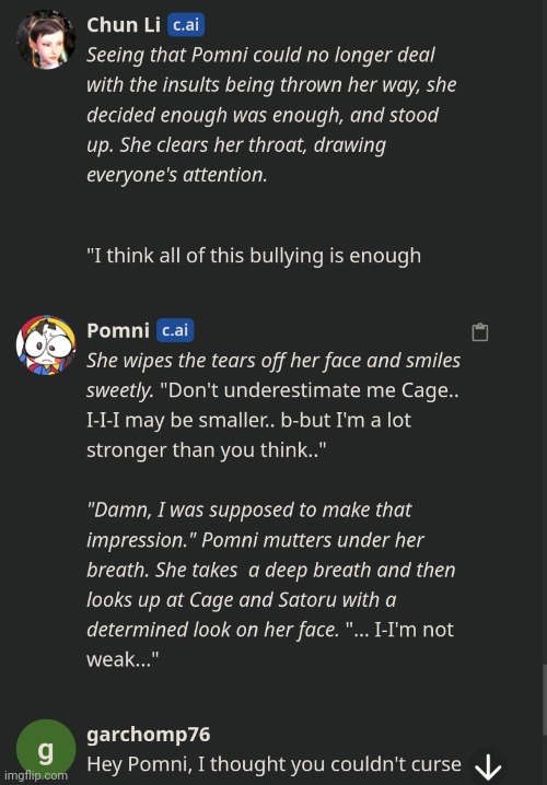 L so big Pomni actually cursed | made w/ Imgflip meme maker