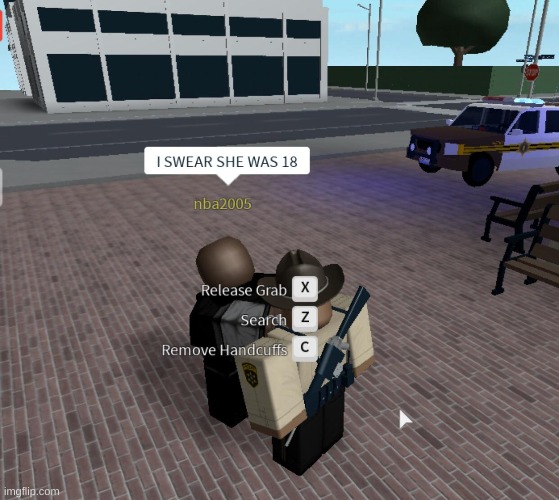 officer wait she told me she was 18 | made w/ Imgflip meme maker