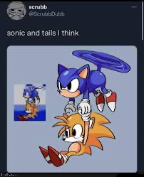 Sonic and tails | image tagged in sonic and tails | made w/ Imgflip meme maker