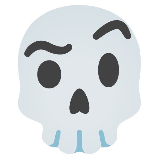 Skull with raised eyebrow Blank Meme Template