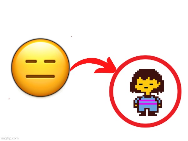 High Quality Frisk emoji Blank Meme Template