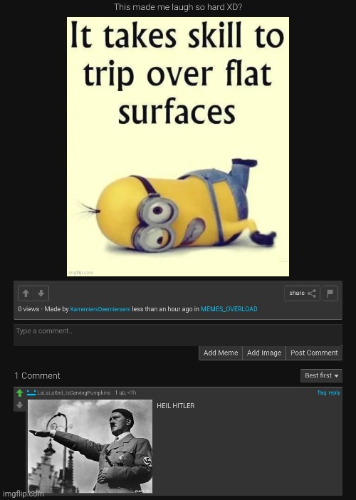 I'm fucking dying, this comment just saved me from a wave of cringe and depression | made w/ Imgflip meme maker