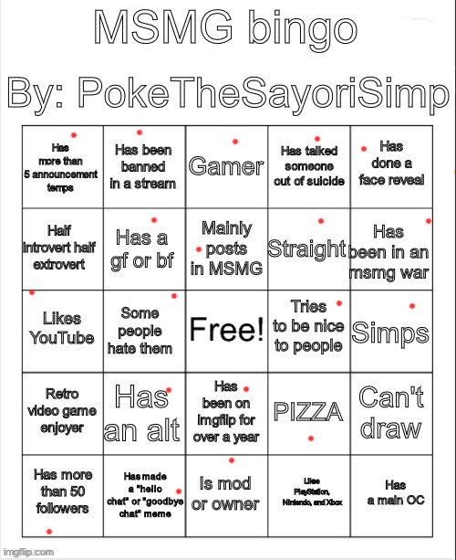 Not mod or owner currently. But that will change very soon… | image tagged in msmg bingo by poke | made w/ Imgflip meme maker