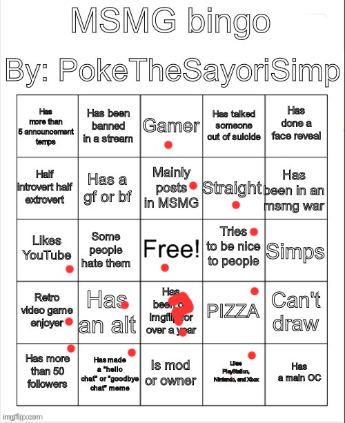 The reason there is a question mark is because I've been on imgflip since 2020 bit my accountwas made in 2023 | image tagged in msmg bingo by poke | made w/ Imgflip meme maker