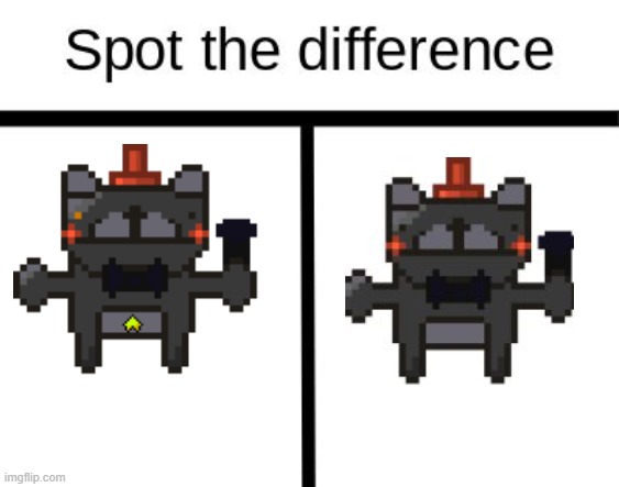 Spot the difference | image tagged in spot the difference | made w/ Imgflip meme maker