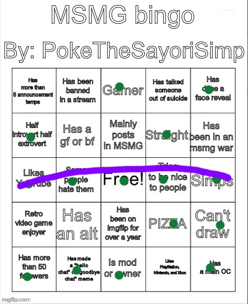 Bingo | image tagged in msmg bingo by poke,dragonz,rake | made w/ Imgflip meme maker