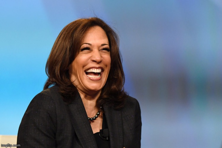 Kamala Harris laughing | image tagged in kamala harris laughing | made w/ Imgflip meme maker