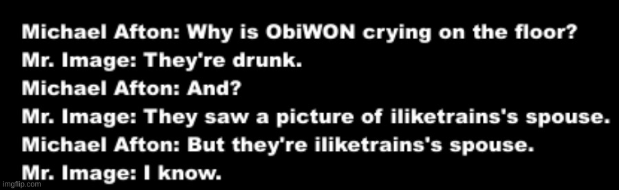 ObiWON and iliketrains ship confirmed | made w/ Imgflip meme maker