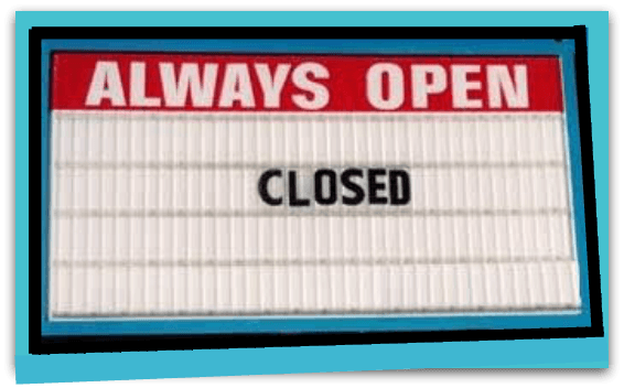 always open sign Blank Meme Template