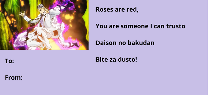 High Quality Kira valentine card Blank Meme Template