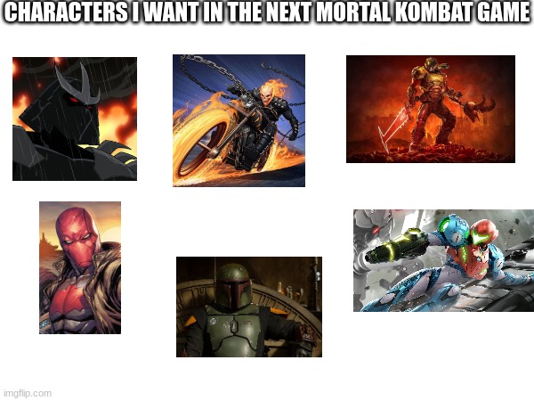 the bounty hunter and assassin pack | CHARACTERS I WANT IN THE NEXT MORTAL KOMBAT GAME | made w/ Imgflip meme maker