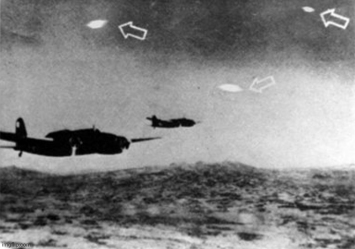 This photo was taken in World War II, three rare hexagonal pieces was fallen in some place, but they dissapeared in nowhere. | image tagged in funny,memes,world war 2 | made w/ Imgflip meme maker