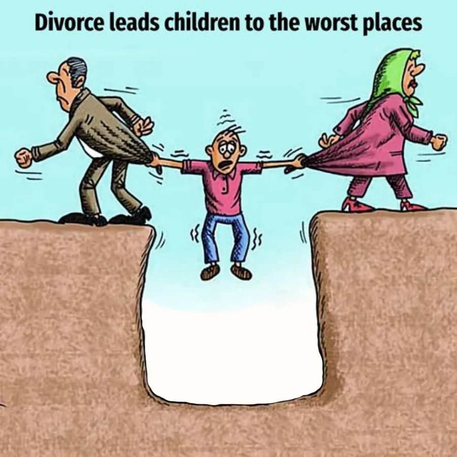 Divorce Leads Children to the Worst Places Blank Meme Template