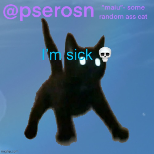 pserosn | I’m sick 💀 | image tagged in pserosn | made w/ Imgflip meme maker