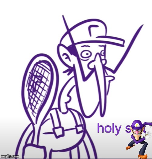 Waluigi Holy Sh*t | image tagged in waluigi holy sh t | made w/ Imgflip meme maker