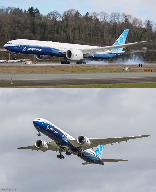 Boeing 777x prototype (release date scheduled for 2025) | made w/ Imgflip meme maker