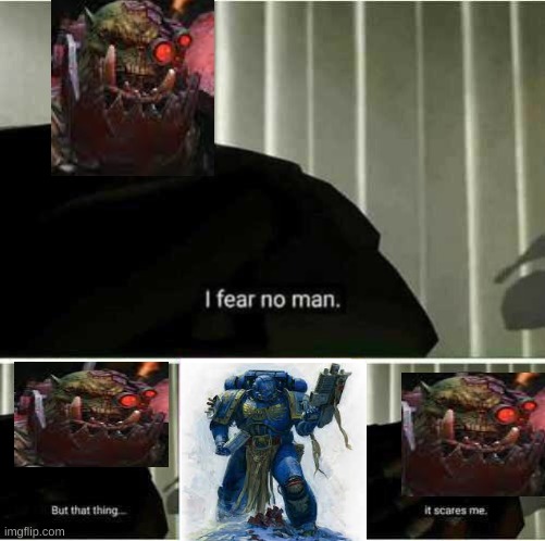 SPACE MARINE | image tagged in i fear no man | made w/ Imgflip meme maker