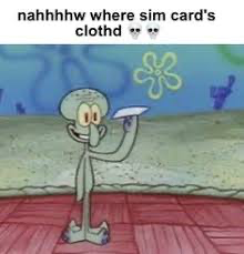 High Quality Sim card Blank Meme Template