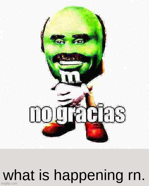 No Gracias | what is happening rn. | image tagged in no gracias | made w/ Imgflip meme maker