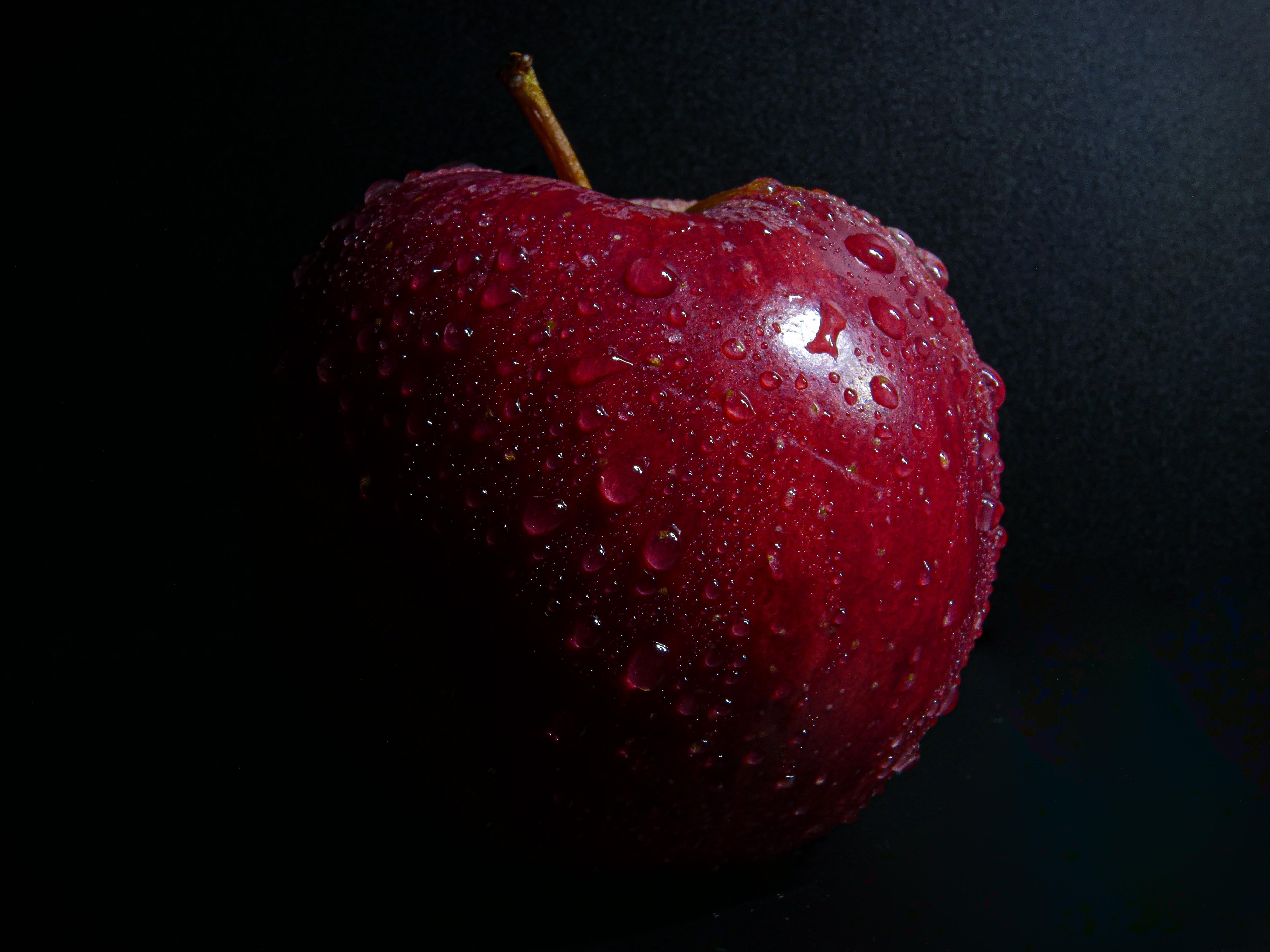 I'm doing compositional techniques in photography class right now and I took this really cool photo of an apple with water on it | image tagged in share your own photos | made w/ Imgflip meme maker
