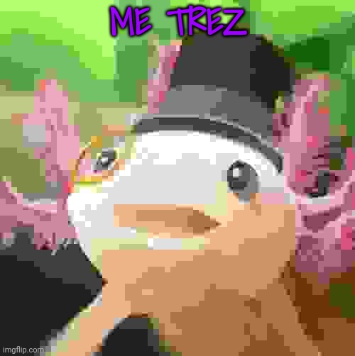 Dapper Axolotl | ME TREZ | image tagged in dapper axolotl | made w/ Imgflip meme maker