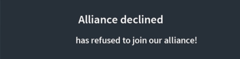 Alliance declined Blank Meme Template