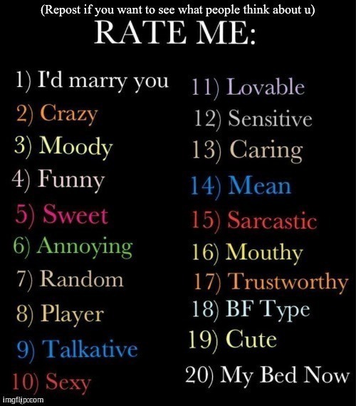 RATE ME | image tagged in rate me | made w/ Imgflip meme maker