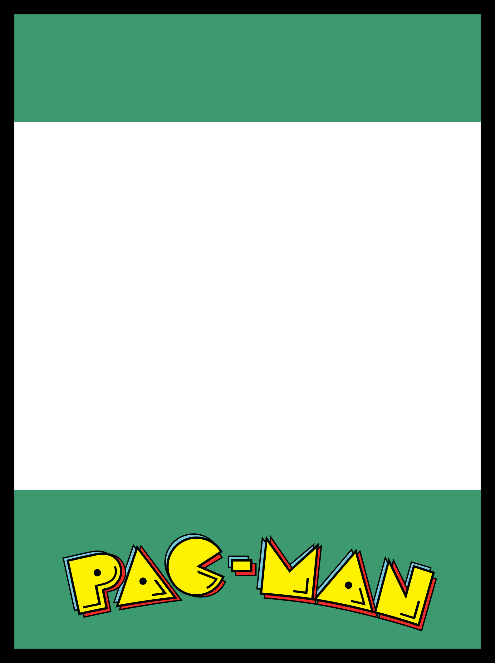 High Quality Pac-man oc character card Blank Meme Template