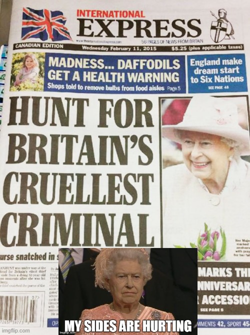Criminal Queen | image tagged in headlines | made w/ Imgflip meme maker