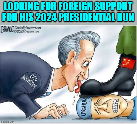 LOOKING FOR FOREIGN SUPPORT FOR HIS 2024 PRESIDENTIAL RUN | made w/ Imgflip meme maker