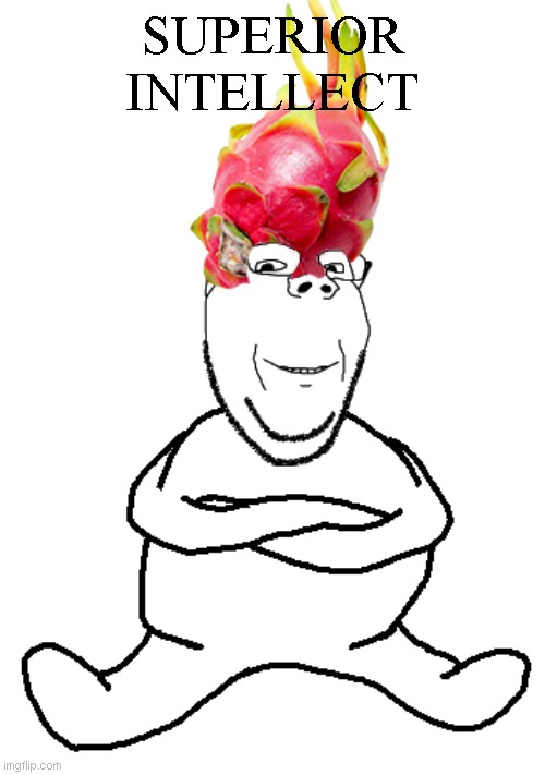 SUPERIOR INTELLECT Blank Meme Template