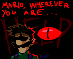 High Quality Mario is missing v2 (art drawn by BlooHoodDood) Blank Meme Template