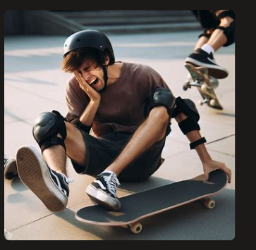 High Quality Skater in Pain Blank Meme Template