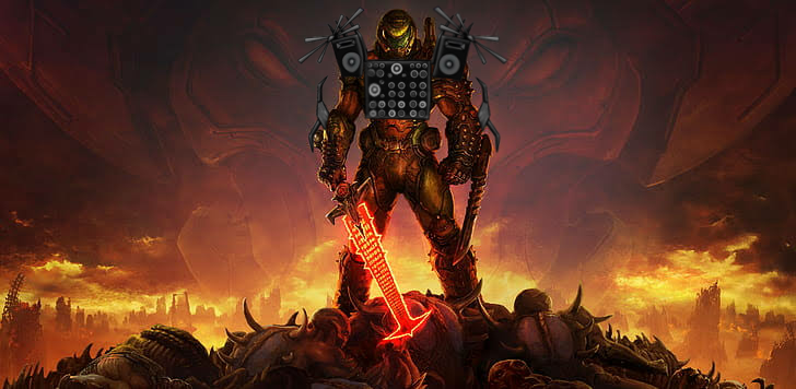 Titan Doom Slayer Man Blank Meme Template