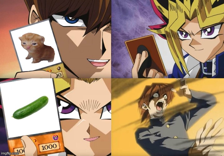 The biggest fear of the yu-gi-oh cat card | image tagged in oh yeah | made w/ Imgflip meme maker
