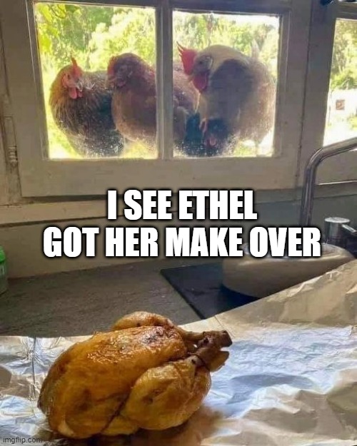 Make Over | I SEE ETHEL GOT HER MAKE OVER | image tagged in dark humor | made w/ Imgflip meme maker