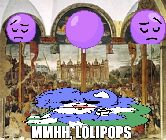 Making religious art actually cool and funny | MMHH, LOLIPOPS | image tagged in i am an,atheist | made w/ Imgflip meme maker