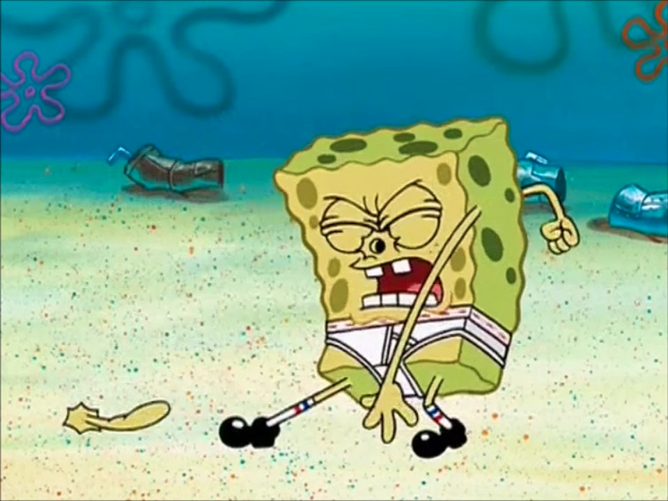 High Quality they are tearing us apart spongebob Blank Meme Template