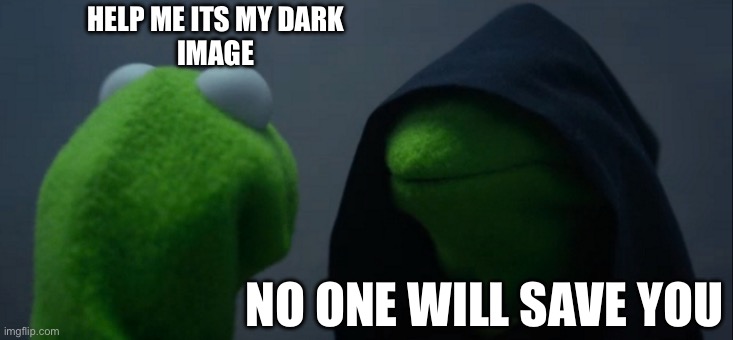 Evil Kermit Meme | HELP ME ITS MY DARK
IMAGE; NO ONE WILL SAVE YOU | image tagged in memes,evil kermit | made w/ Imgflip meme maker