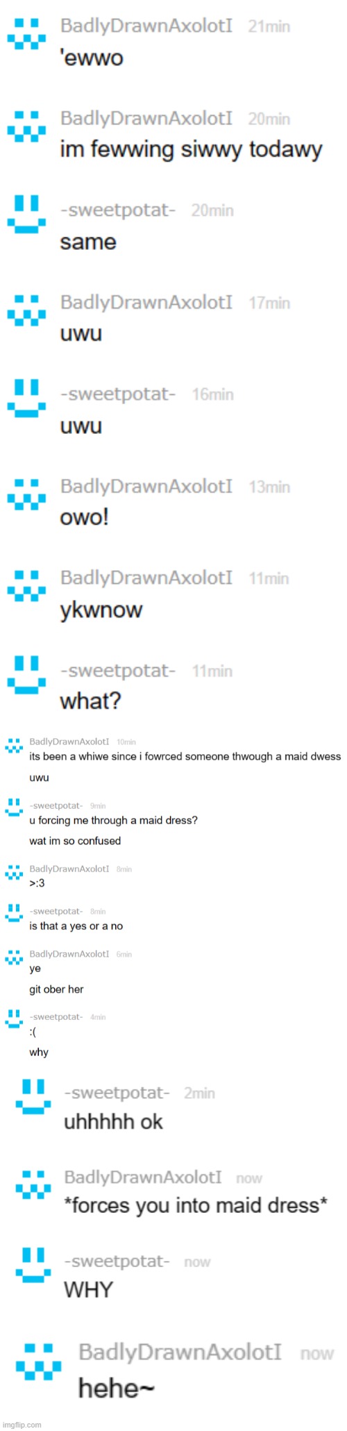 silliness in the memechat | made w/ Imgflip meme maker