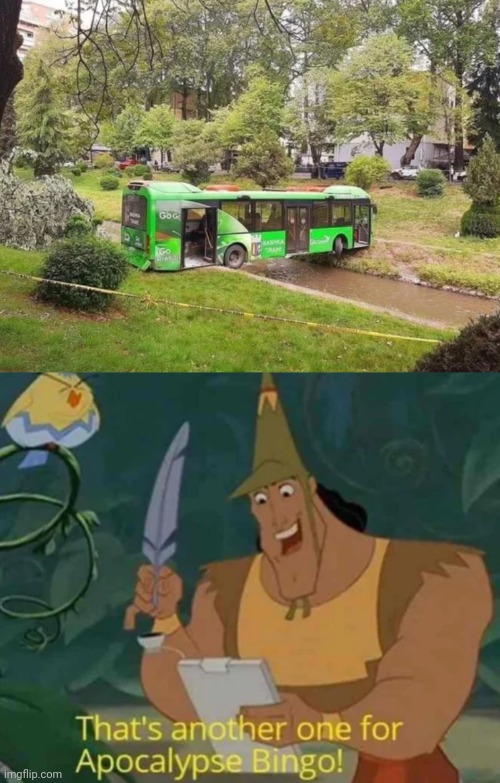 Bus | image tagged in that's another one for apocalypse bingo,bus,you had one job,memes,fails,buses | made w/ Imgflip meme maker