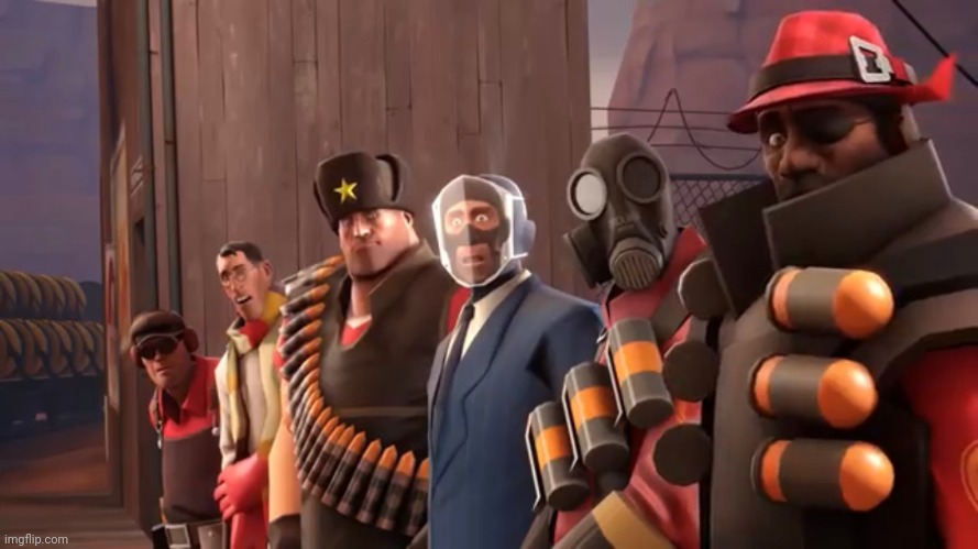 TF2 shocked | image tagged in tf2 shocked | made w/ Imgflip meme maker