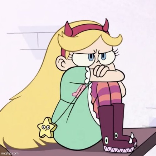 Upset Star Butterfly | image tagged in upset star butterfly | made w/ Imgflip meme maker