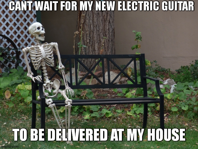 op will surely deliver | CANT WAIT FOR MY NEW ELECTRIC GUITAR; TO BE DELIVERED AT MY HOUSE | image tagged in op will surely deliver | made w/ Imgflip meme maker